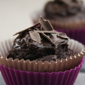 Petits gâteaux chocolat-café, facon cupcakes