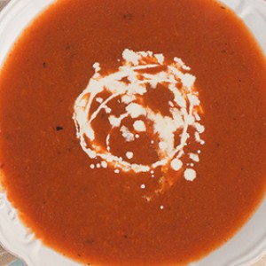 Rode paprika soep