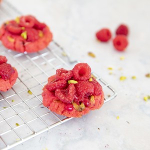 Cookies framboise et pistache