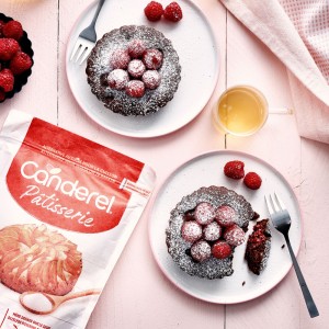 Tartelettes au chocolat et aux framboises