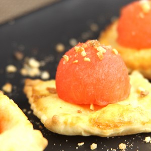 Tartelettes à la crème d'amande et à la pastèque